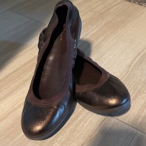 Cole Han size 11 metallic brown Ballet Flats